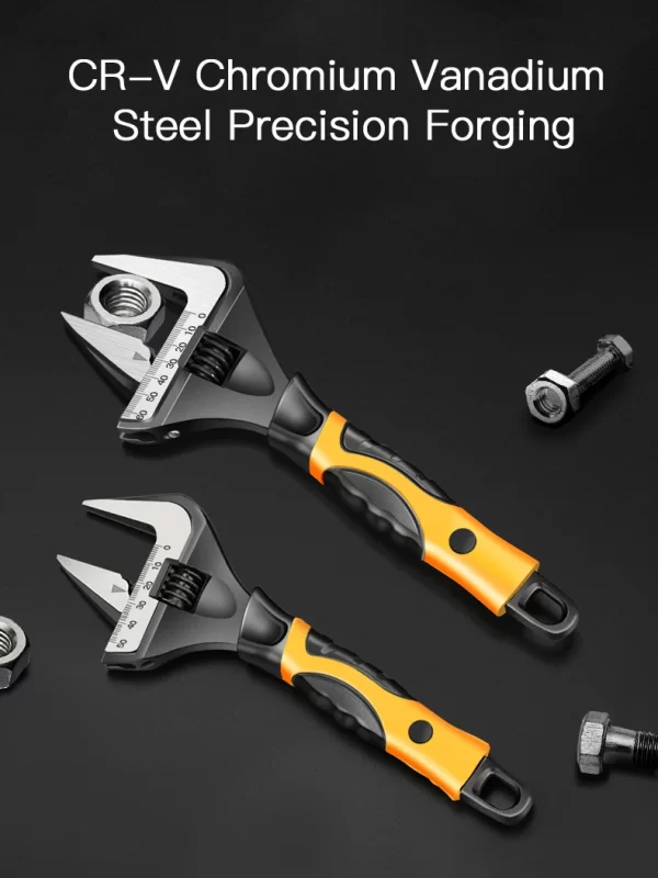 AIRAJ Adjustable Wrench Stainless Steel Universal Spanner Bathroom Wrench - Image 12
