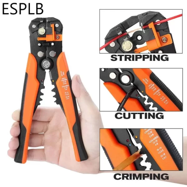 ESPLB Wire Stripper Self-adjusting Cable Cutter Crimper Automatic Wire Stripping Tool - Image 9