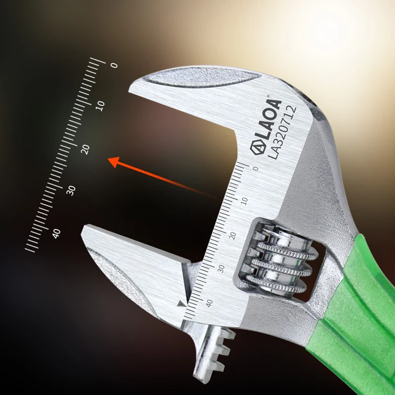 LAOA Large Opening Adjustable Wrench Light Spanner Multifunctional Bathroom Pipe Wrench 6-12 inch Plumbing Repair Hand Tools - Image 4