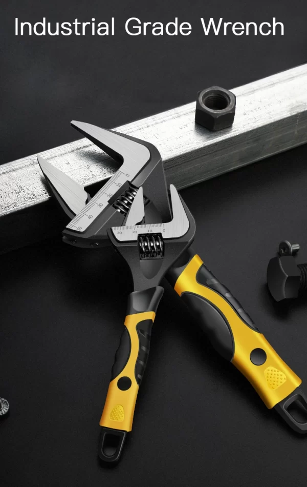 AIRAJ Adjustable Wrench Stainless Steel Universal Spanner Bathroom Wrench - Image 11