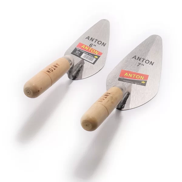 6/7 Inch Construction Tools Putty Knife Brick Trowel Laying Carbon Steel Blade Pointing Plaster Tool Carbon Steel Trowel  Tools - Image 6