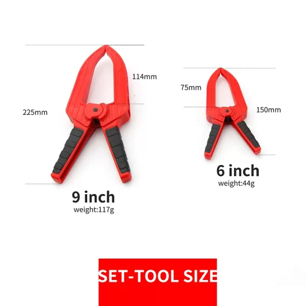 DURATEC Large Depth Plastic Spring Clamp Flexible Strong - Image 2