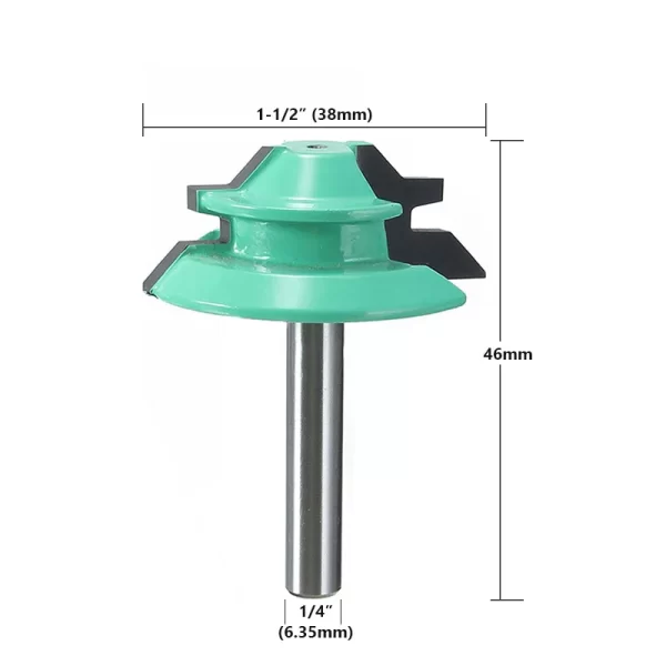 1/2"1/4“ 8mm Shank 45° Lock Miter Router Bit 8*1-1/2 8*1-3/8 - Image 8