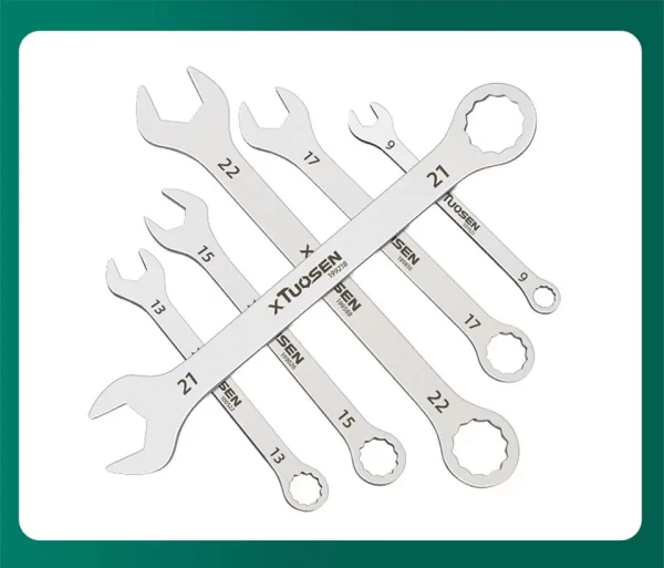Ultra-thin Open End Wrench Set 6-27mm Ratchet Wrenches Combination Universal Dual Heads - Image 24