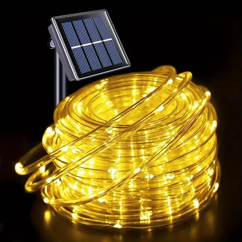 Outdoor Solar Tube Rope Led Light Garden Christmas Decoration Fairy String Light - Image 7