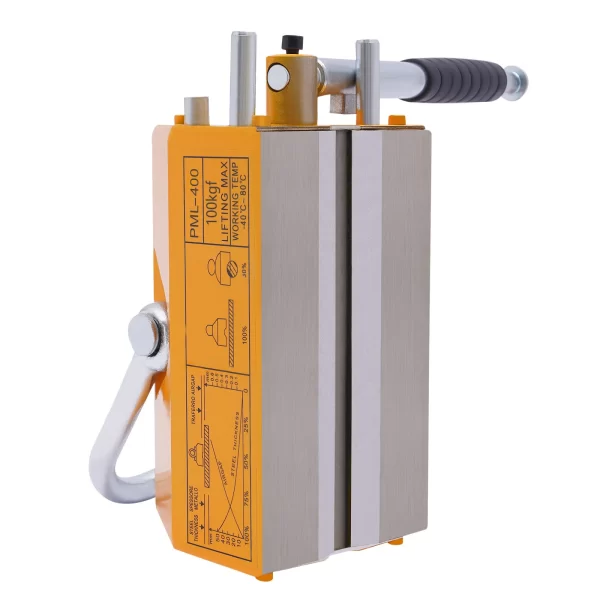 Steel Magnetic Lifter 220 LB Metal Lifting Magnet 100 KG Magnetic Lift Hoist Shop Crane(100KG) - Image 4