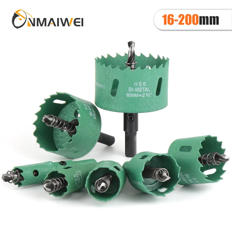 1 Pc 16-200mm Bimetal Wood Hole Saw Drill Bit HSS Steel New M42 Core Hole Saw - Image 3