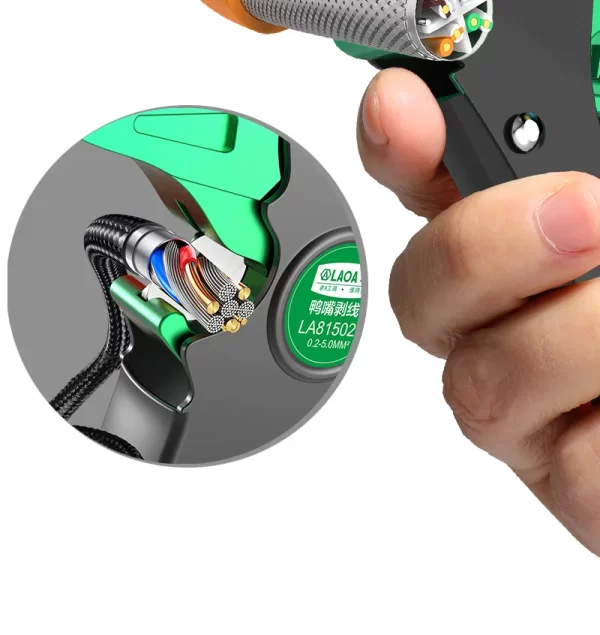 LAOA Automatic Wire Stripper Flatwire Cutter Stripping Plier 0.2 to 4mm Range Length Adjustment - Image 15