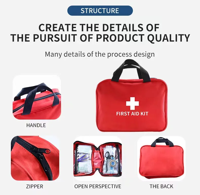 Portable Emergency Medical First Aid Bag Kit - Image 22