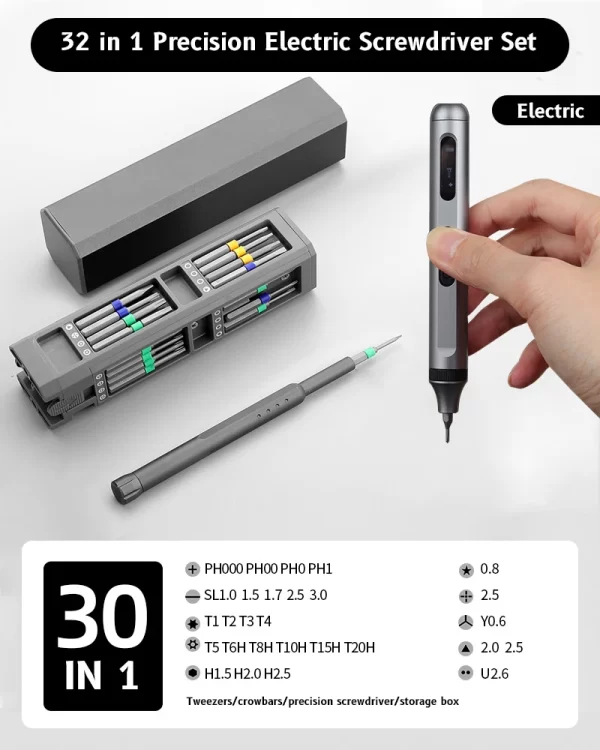 Precision Screwdriver Set 8 32 43 46 in 1 Torx Hex Phillips Magnetic Screwdriver Bit Phone Watch Laptop Mini Repair Tool Set - Image 8