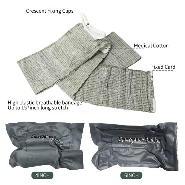 1pc/4pcs First Aid Trauma Hemostatic Bandage Tactical First Aid Training Bandage - Image 5