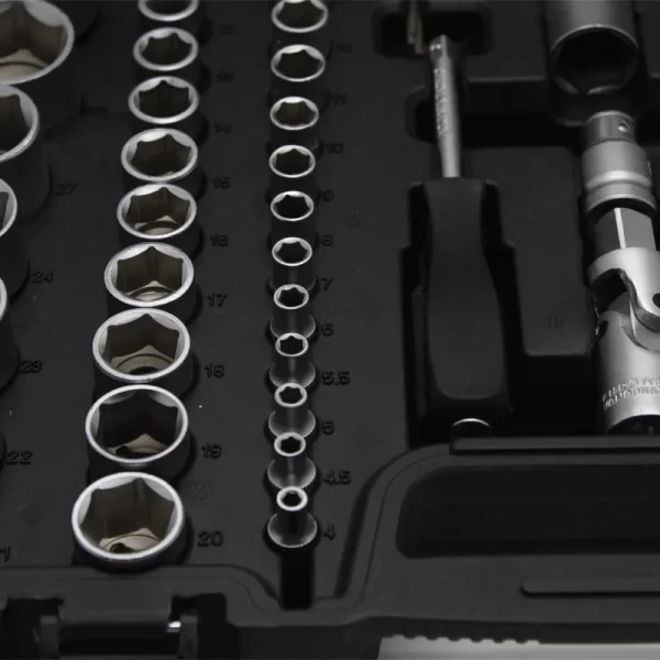 Heavy Duty 94 Pcs Tools Set for Mechanics Long Socket Mars Ratchet Handle Bits Extension Bar - Image 11