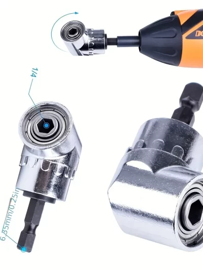 105 Degree Turning Screwdriver Joint Electric Drill Corner Attachment Extension Socket Screwdriver Head Tool