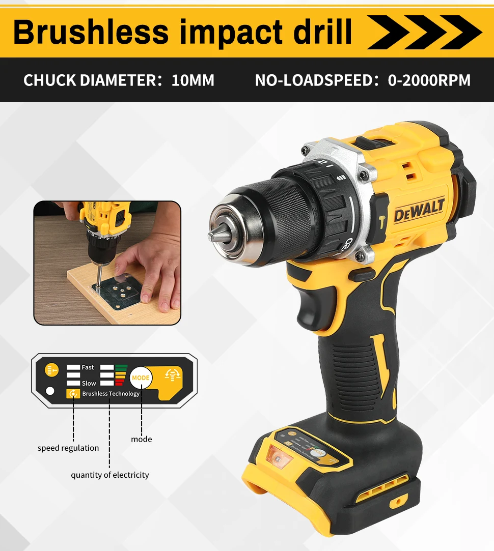 DEWALT DCD805 20V High - Performance Brushless Cordless Impact Drill & Screwdriver - Ideal for Pros & DIYers - Image 10