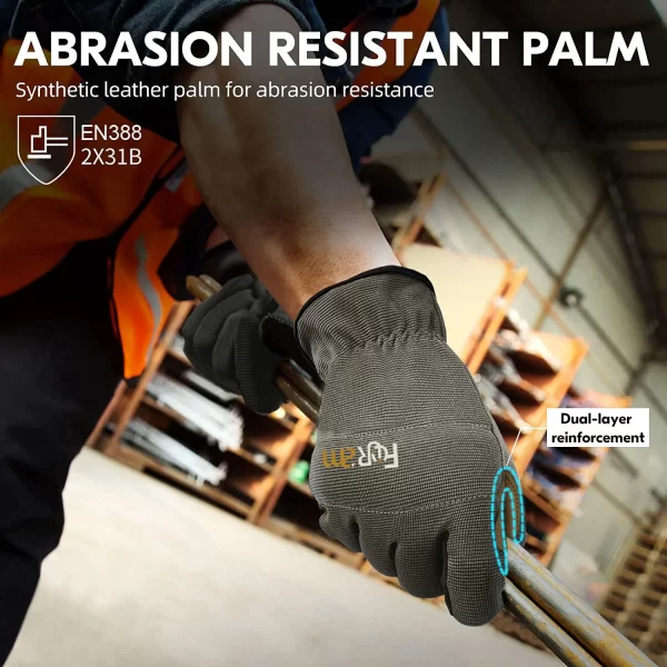High Performance Multi-Purpose Light Duty Work Gloves For Men&Women Breathable & High Dexterity Touch Screen Excellent Grip - Image 5