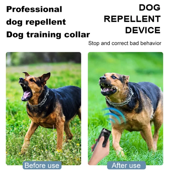 Ultrasonic Dog Repeller Double/Three Head LED Flashlight Anti Barking Training Deterrent Device Rechargeable Dog Repeller ﻿ - Image 26