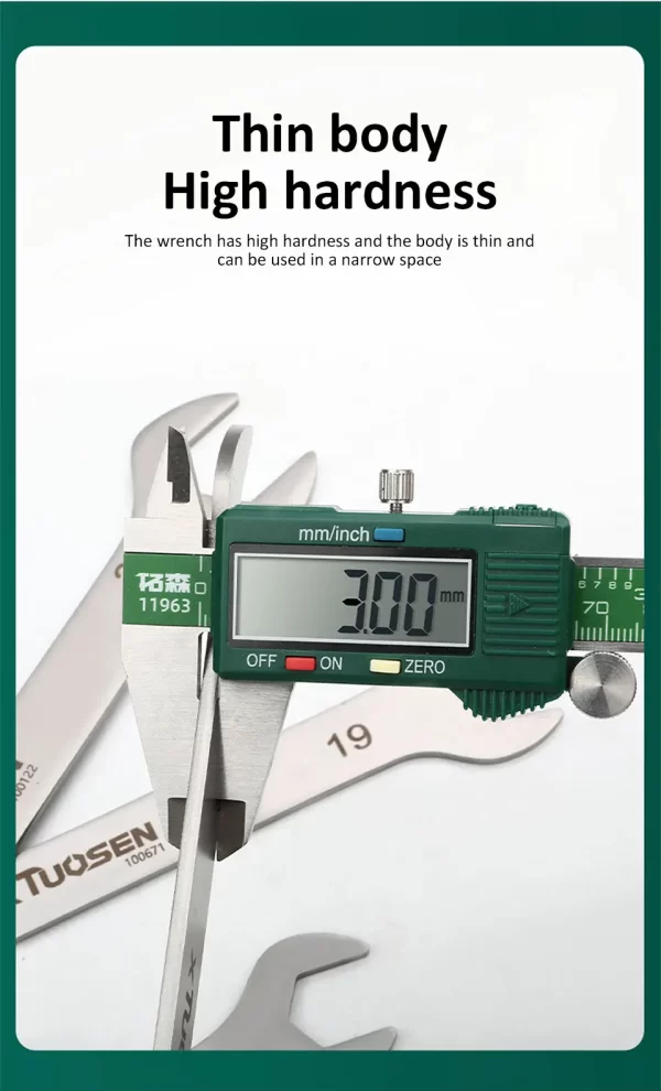 Ultra-thin Open End Wrench Set 6-27mm Ratchet Wrenches Combination Universal Dual Heads - Image 20