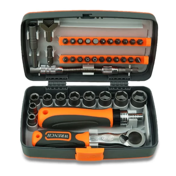 Multipurpose Tool Kit Hardware Tools Combination Wrenches Toolbox Hand Tool Sets - Image 6