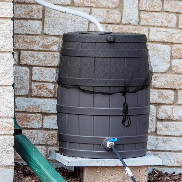 Rain Barrels Screen Water Bucket Covers,Rainwater Collector Tank Net Cover,Rain Water Collection - Image 5