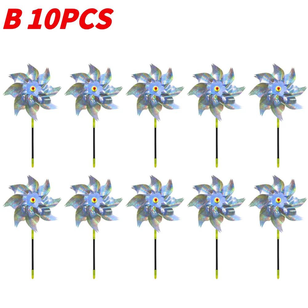 5/10PCS Bird Repeller Reflective Windmill Bird Repellent Anti Birds Windmill Spinner - Image 19