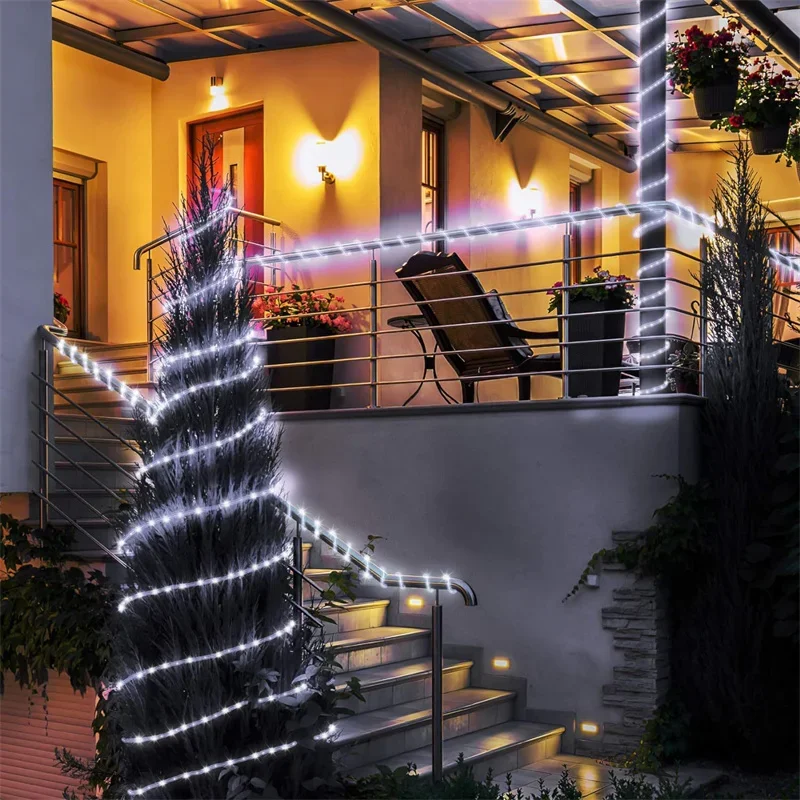 Outdoor Solar Tube Rope Led Light Garden Christmas Decoration Fairy String Light - Image 27