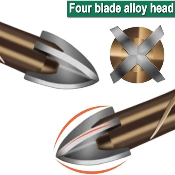 Masonry Concrete Drill Bits For Glass Ceramic Tile Brick Hex Shank 3mm To 12mm - Image 3