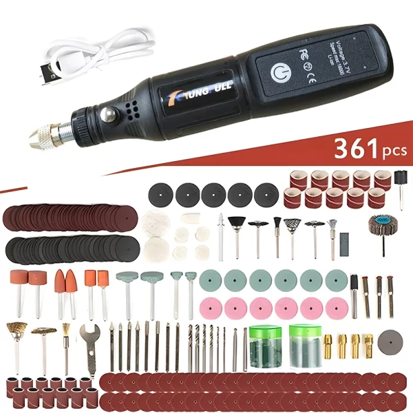 Mini Electric Drill USB Wireless Mini Handheld Drill Rotary Tool Woodworking Engraving Pen Dremel Tools
