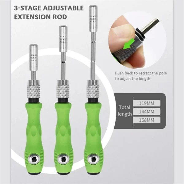32 in 1 Multifunctional Screwdriver Set with 30 PCS Torx Phillips Magnetic Screw Driver Bits - Image 13