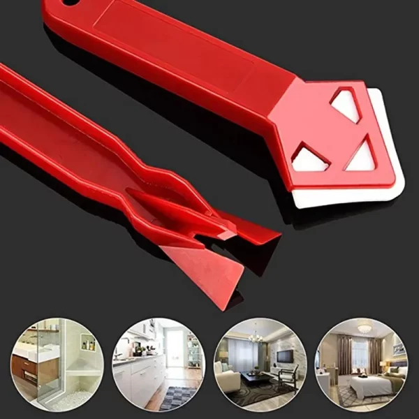 5 in1 Silicone Remover Sealant Smooth Scraper Caulk Finisher Grout Kit - Image 14