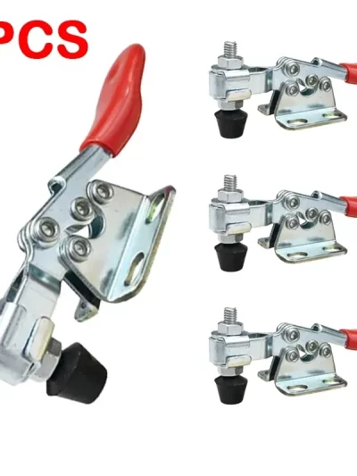 4PCS Horizontal Quick Clamp Workholding Clamp Chuck 27KG Vertical Toggle Clamp