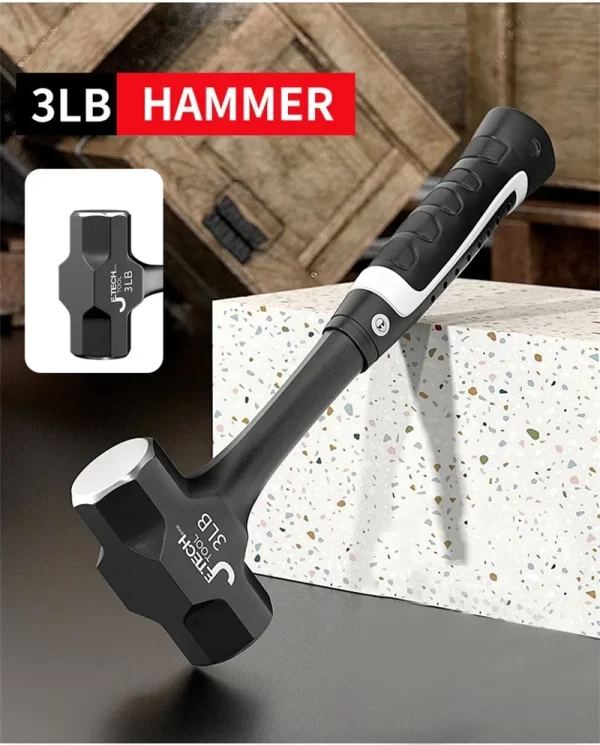 Z50 2LB-3LB Sledge Hammer Heavy Duty One-Piece Forged Steel - Image 17