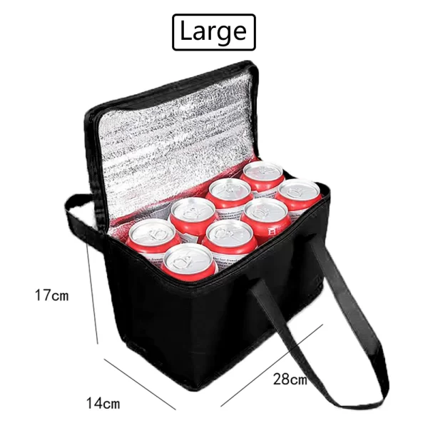 Portable Lunch Cooler Bag Folding Insulation Picnic Ice Pack Food Thermal Bag Drink Carrier Insulated Bags Beer Delivery Bag - Image 8