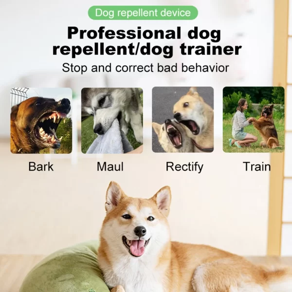 Ultrasonic Dog Repeller Double/Three Head LED Flashlight Anti Barking Training Deterrent Device Rechargeable Dog Repeller ﻿ - Image 21