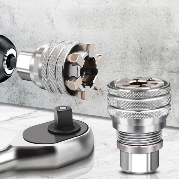 Universal sleeve 3/8 inch 10-19 mm Adjustable Hex universal Socket Torque Ratchet  Wrench - Image 2
