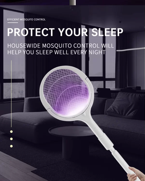 3500V 5in1 Mosquito Killer Lamp Multicunctional Angle Adjustable Bug Zapper Electric USB Rechargeable Mosquito Fly Bat Swatter - Image 18