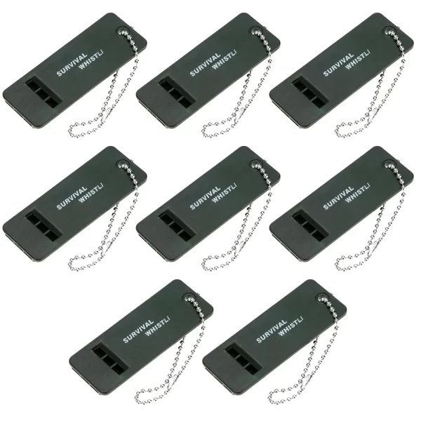 1-10PCS 3-Frequency Whistle High Decibel Survival Whistle Emergency Survival Tool - Image 9
