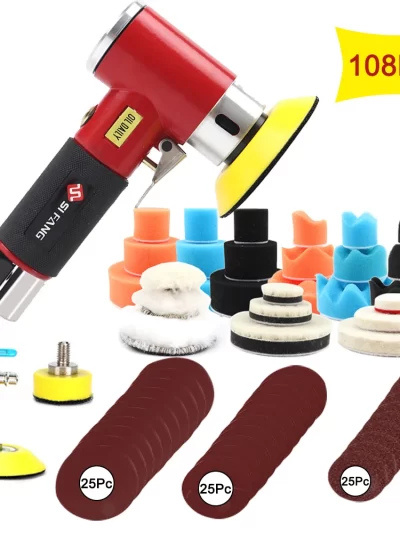 SIFANG Random Orbit Air Sander Mini Pneumatic Grinding Machine for Car Polishing