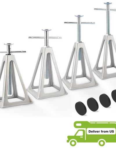 RV Stack Jack 4 Pack Aluminum Stabilizer With Cover For Camper And Trailer  From 11inch To 17inch