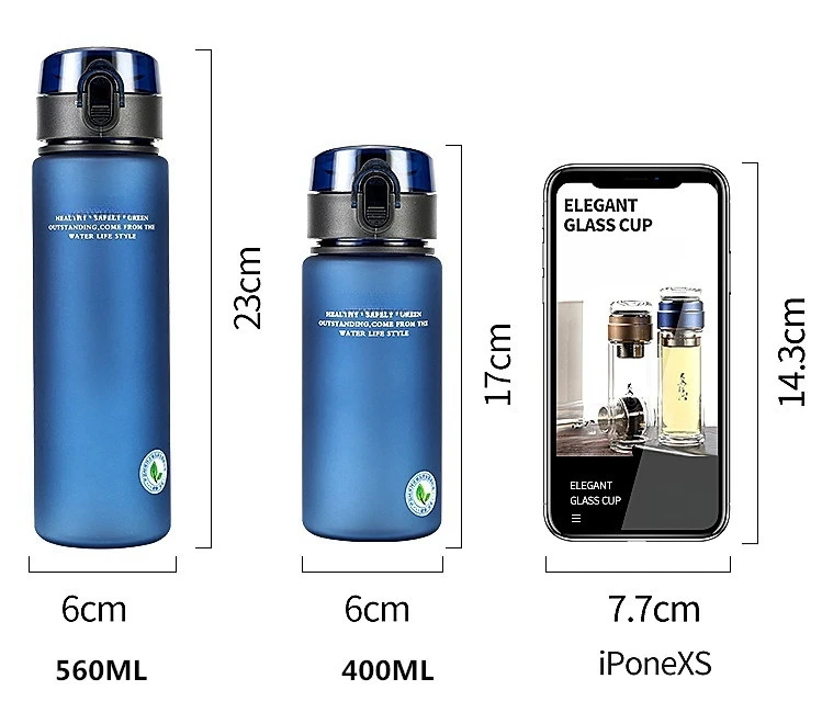 Brand BPA Free Leak Proof Sports Water Bottle High Quality 400ml 560ml - Image 26