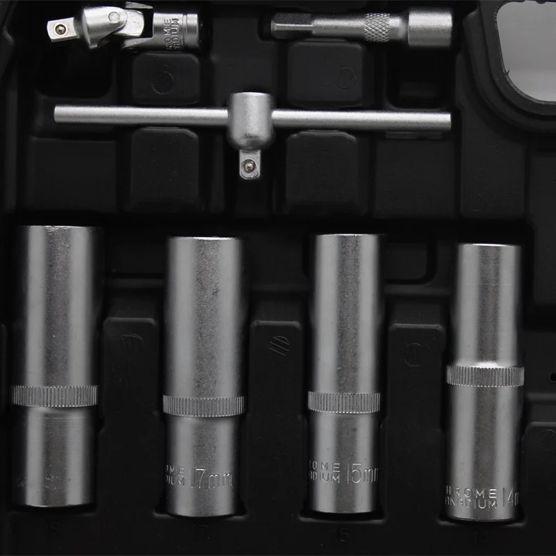 Heavy Duty 94 Pcs Tools Set for Mechanics Long Socket Mars Ratchet Handle Bits Extension Bar - Image 15