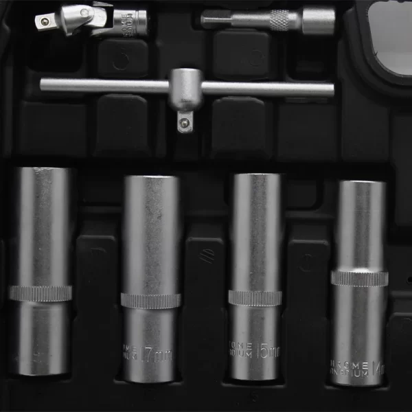 Heavy Duty 94 Pcs Tools Set for Mechanics Long Socket Mars Ratchet Handle Bits Extension Bar - Image 15