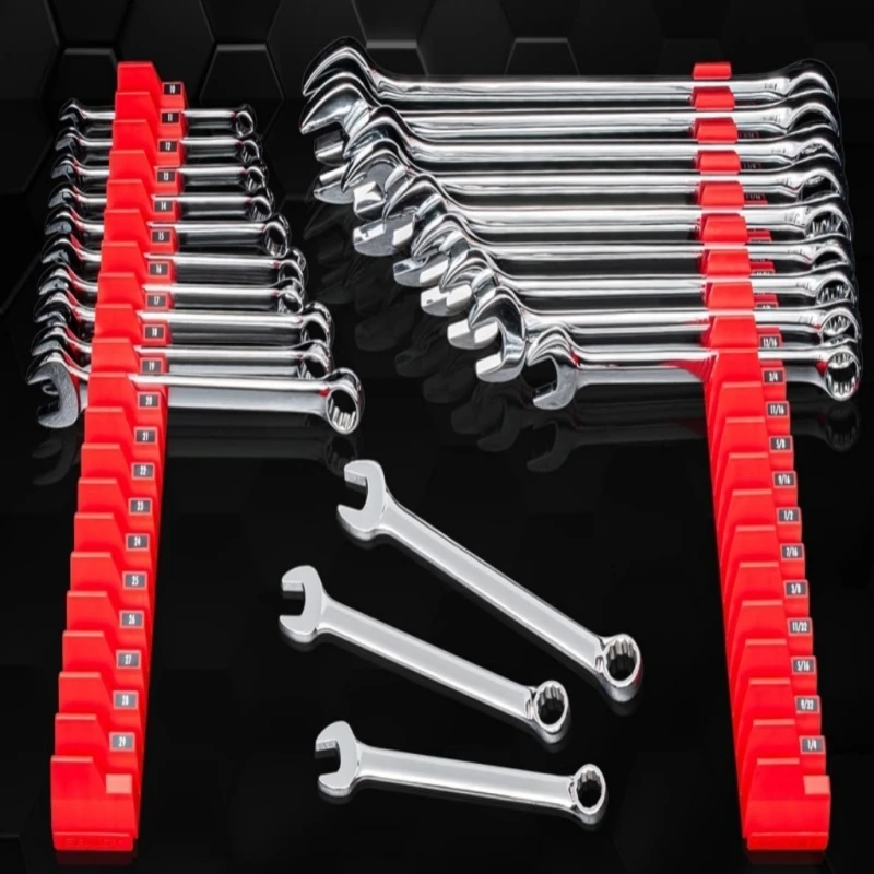 Magnetic Wrench Organizer For Tool Box, Suitable For 20 Wrenches, Wrench Organizer Is Perfect For Garage And Workshop - Image 6