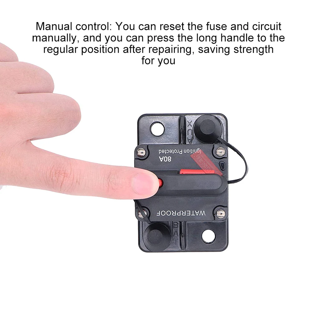 150A 200A 250A 300A Circuit Breaker Fuse Reset 30A 40A 50A 60A 70A 80A 100A 120A AMP Waterproof Boat Car Circuit Breaker - Image 9