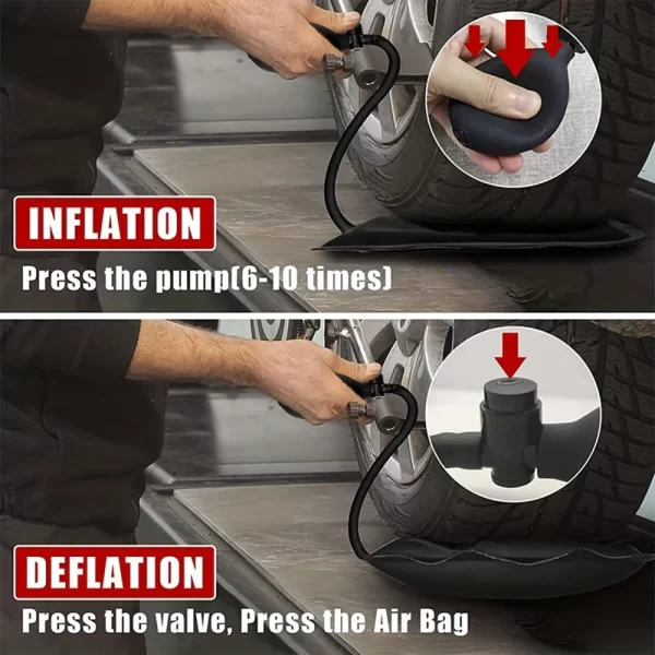 Air Wedge Bag, 3 Piece Strong Commercial Grade air bag Pump Professional Leveling Kit - Image 2