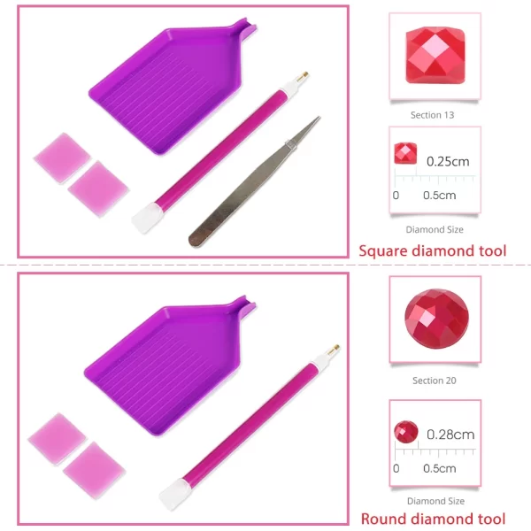 Huacan Diy Diamond Mosaic Winter Scnenery Rhinestone Pictures Full Round Square Drill Painting Landscape Kit - Image 5