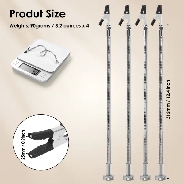 NEWACALOX Magnetic Mini Soldering Flexible Arm PCB Circuit Board Holder Soldering - Image 27