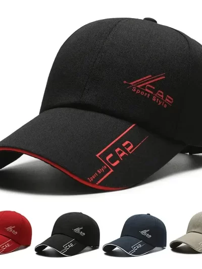 Hats, Men, Summer Long Brim, Baseball Caps