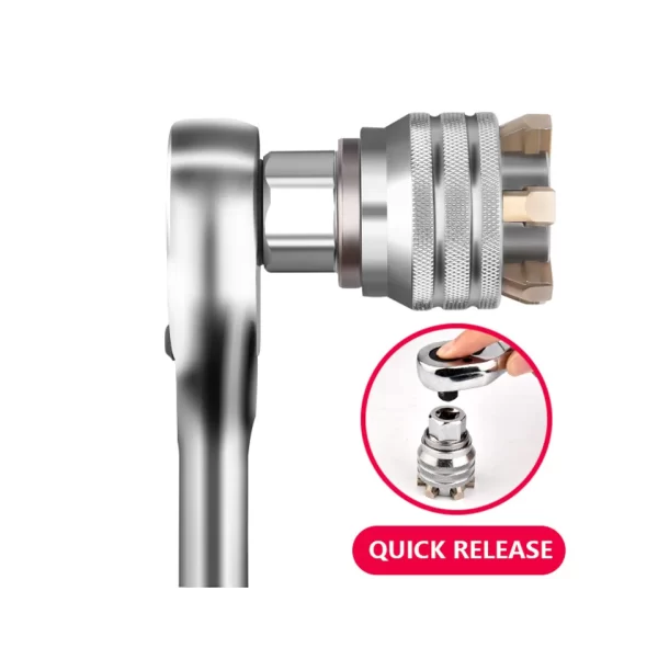 Universal sleeve 3/8 inch 10-19 mm Adjustable Hex universal Socket Torque Ratchet  Wrench - Image 12