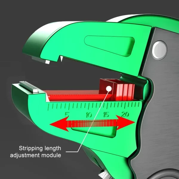 LAOA Automatic Wire Stripper Flatwire Cutter Stripping Plier 0.2 to 4mm Range Length Adjustment - Image 5