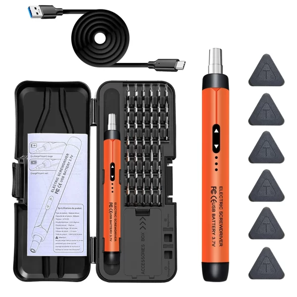 Electric Screwdriver Set Precision Power Tool Kit Rechargeable Wireless Mini Small Bits for Mobile Cell computer Repair CRV - Image 8